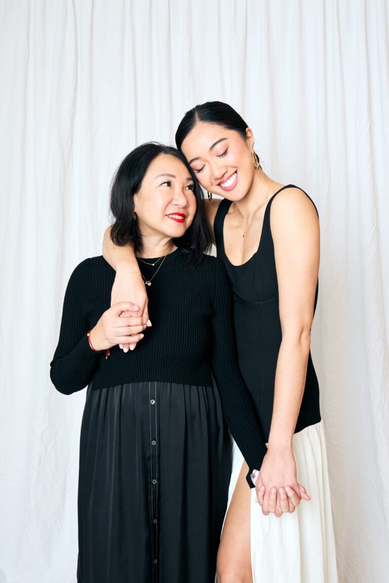 A creator and her mother at the Avène Mother's Day brunch in Toronto